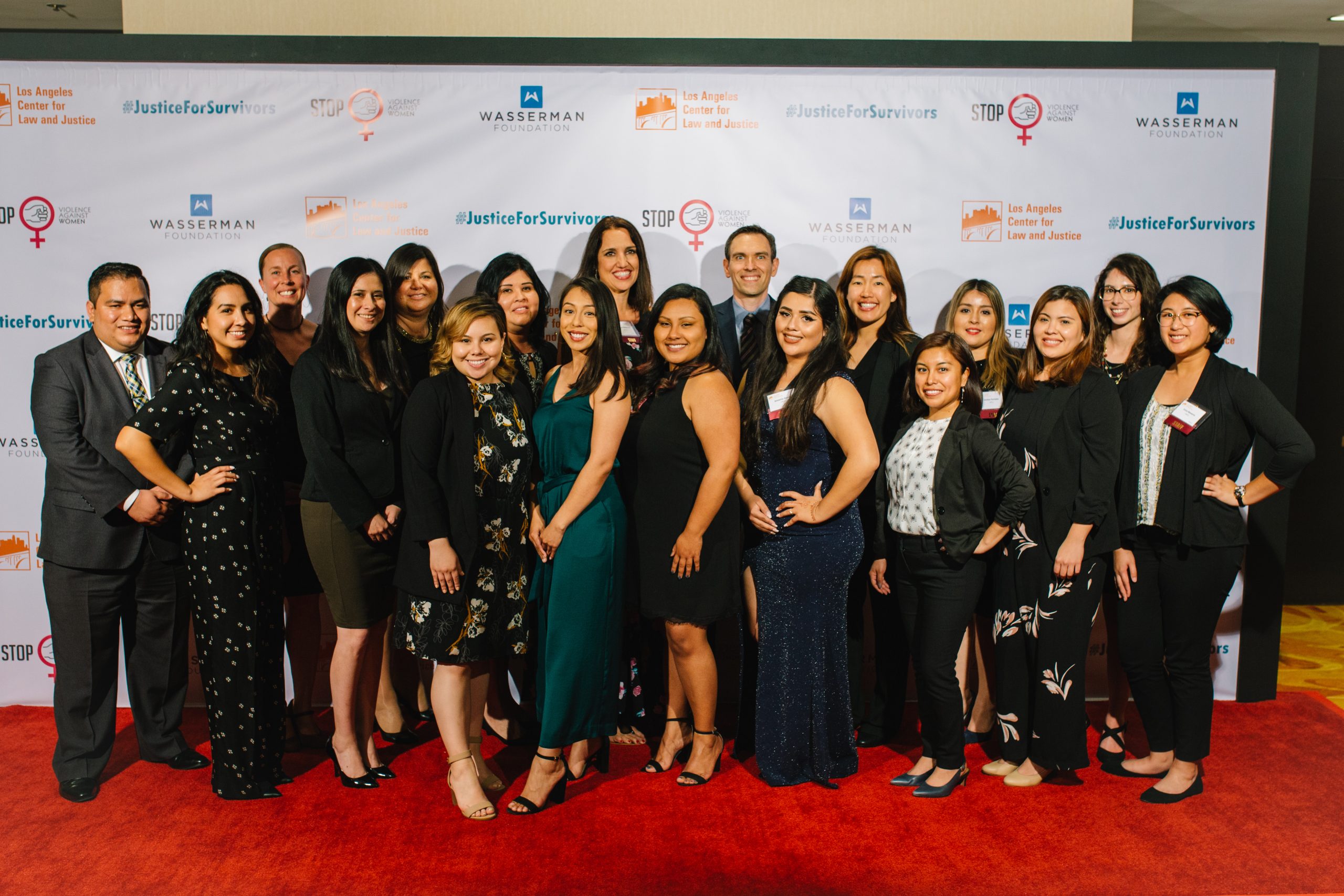 Staff de Survivor Justice Center en Gala 2019